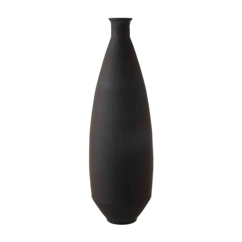 Vase De Sol Ceramique Noir, Moderne Vase À Poser Au Sol 60cm-80cm