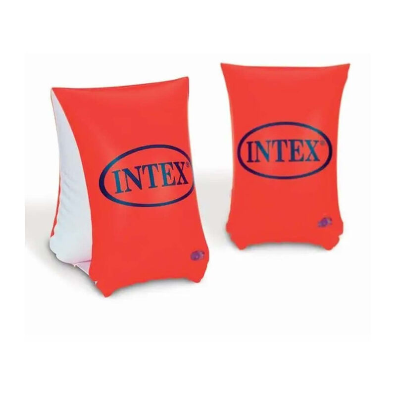 INTEX 57181 NP Familles De Natation Center – Piscine Gonflable Ovale, Blanc Et Jaune, 2 Chambres à Air, Valve De Vidange, Dès 3 Ans