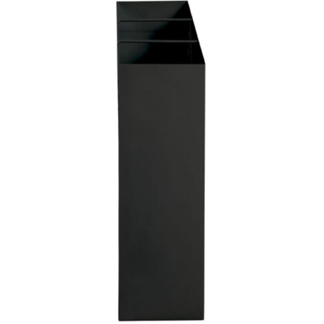 Porte-parapluies Design Ulrich Noir - 50 Cm De Hauteur, En Métal, Rangement élégant Pour Entrée