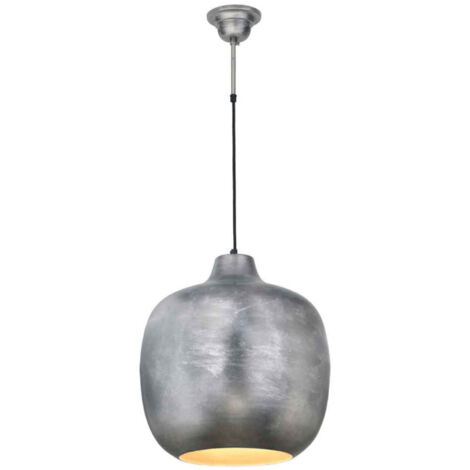 Lampe Suspension Vintage "Salyer" 43cm Argent (1/5)