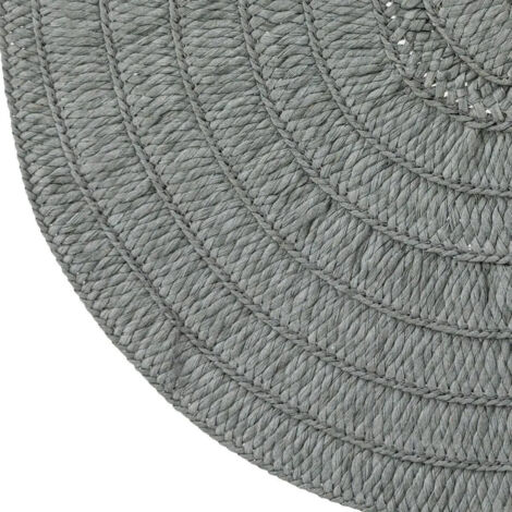 Set de Table Déco Coton 38cm Noir