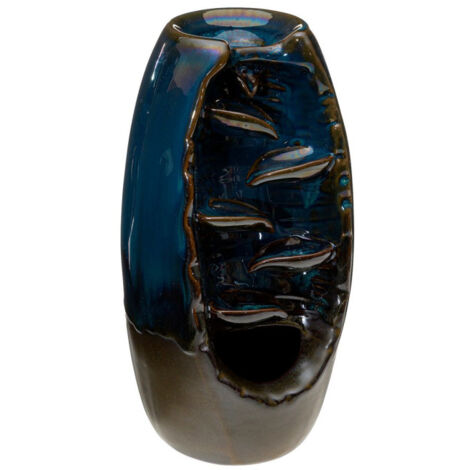 Fontaine à Cônes d'Encens "Taly" 20cm Bleu (1/2)