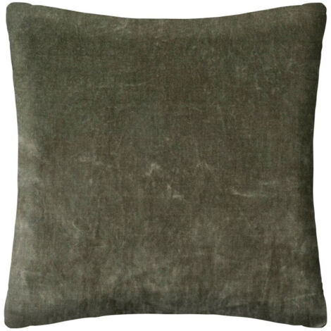 Coussin Déco Déhoussable "Otto" 55x55cm Kaki (1/2)
