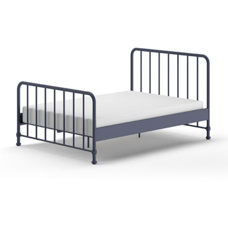 Lit Enfant "Bronxx" 140x200cm Bleu Mat (1/4)