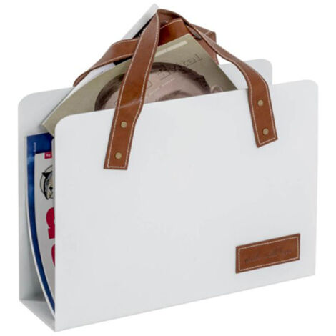 Porte-Revues Design "Bag" 38cm Blanc