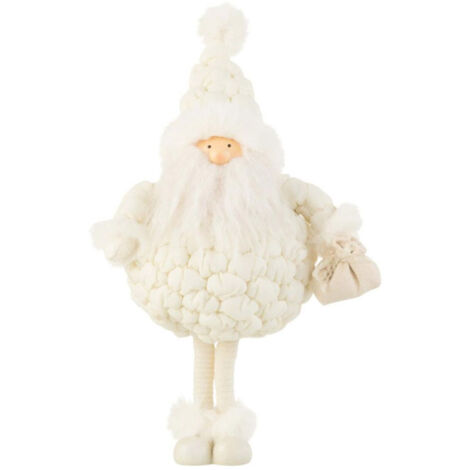Statuette Déco Père Noël "Pochon" 38cm Blanc (1/2)