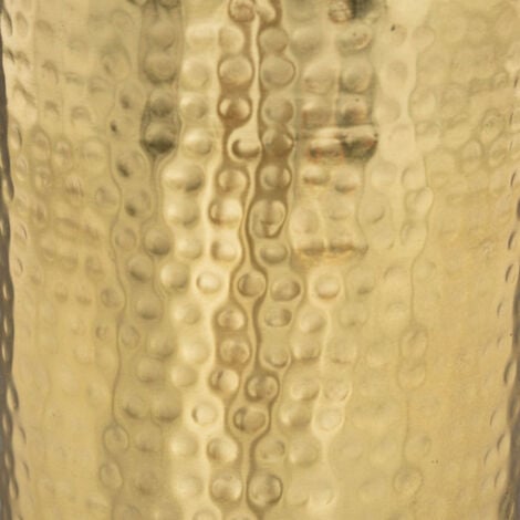 Vase Design en Métal "Martelé" 19cm Or