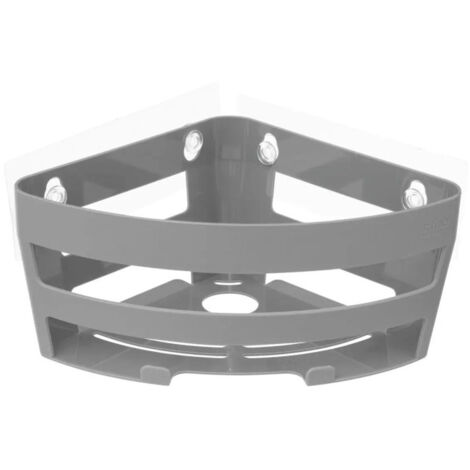 Étagère d'Angle Salle de Bain "Bath'n Store" 28cm Gris (1/3)