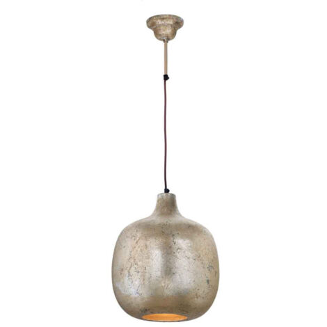 Lampe Suspension Design "Mican" 38cm Bronze (1/5)