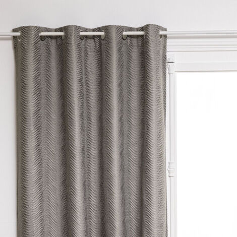 Rideau Occultant "Dana" 140x260cm Gris (1/3)