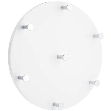 Patère Murale Ronde "Kely" 35cm Blanc (1/3)