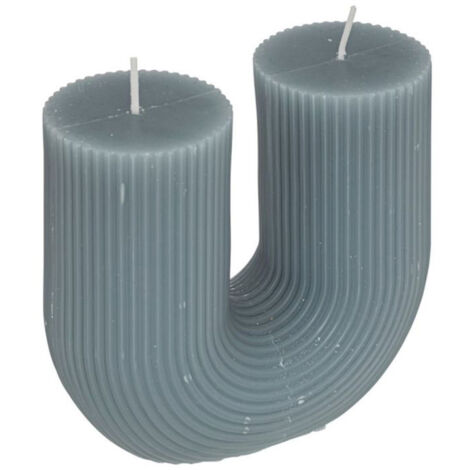 Bougie Design "Demi" 400g Bleu Orage