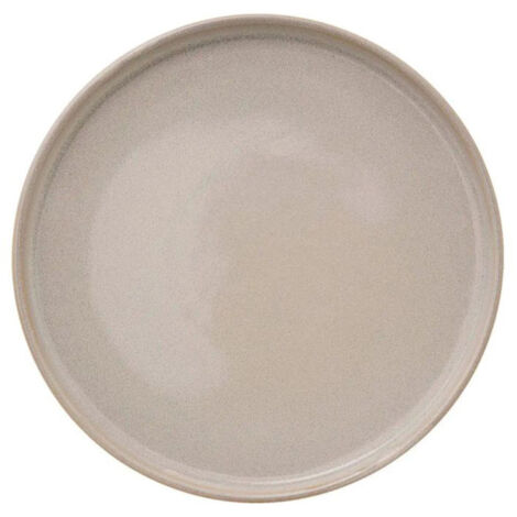 Lot de 6 Assiettes Plates "Terre Inconnue" 27cm Beige