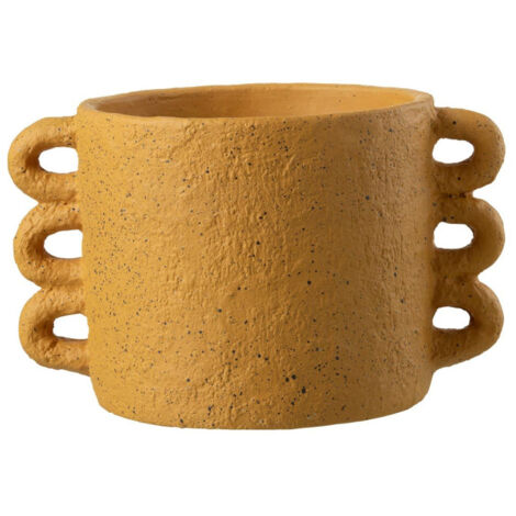 Cache-Pot Design "Zenia" 33cm Ocre (1/2)