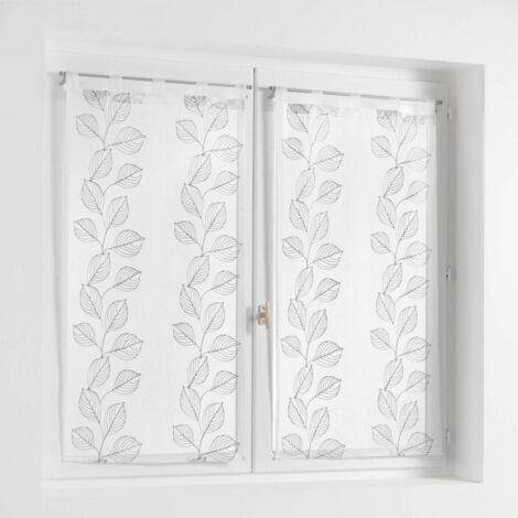 Paire de Voilages "Edenia" 60x90cm Gris (1/3)