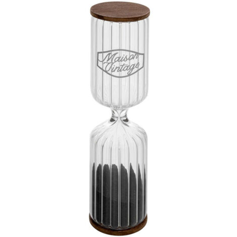Sablier Déco en Bois "Café" 30cm Transparent (1/4)