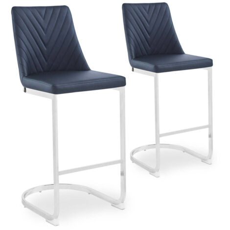 Lot de 2 Chaises de Bar Design "Darling" 108cm Noir (1/5)