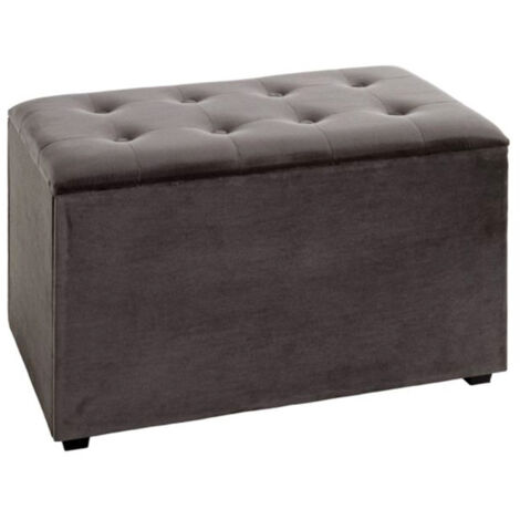 Coffret de Rangement Velours "Idaya" 65cm Anthracite (1/5)