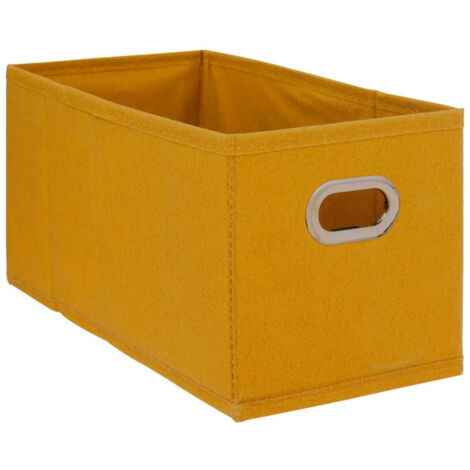 Boîte de Rangement Pliable "Nell" 15x31cm Moutarde (1/2)