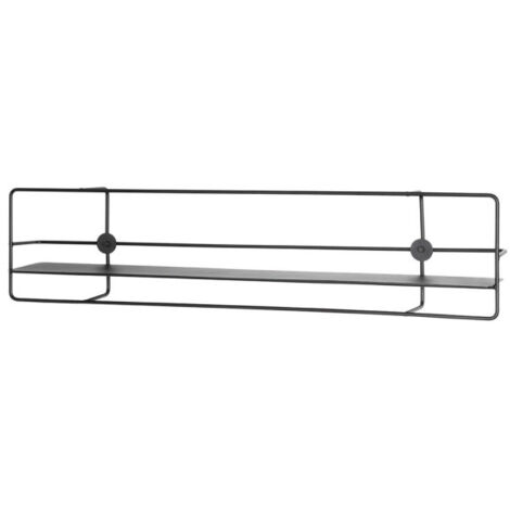 Étagère Murale Métal "Vivalo" 90cm Noir (1/5)