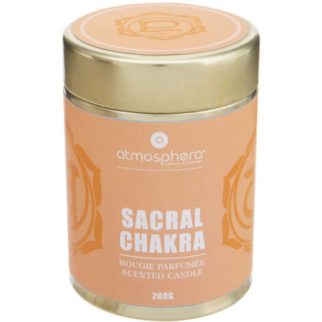 Bougie Parfumée "Chakra" 200g Orange Sacré (1/2)