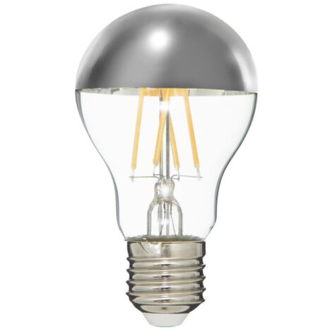 Ampoule E27 Led "Filament Droit" 10cm Argent