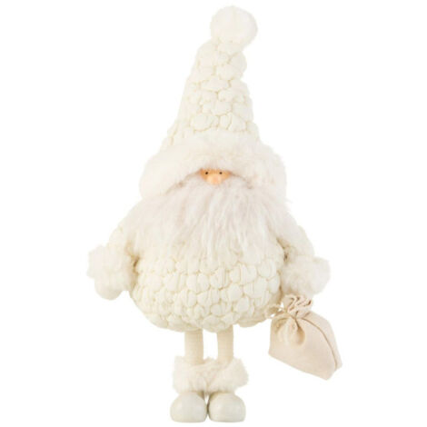 Statuette Déco Père Noël "Pochon" 47cm Blanc (1/2)