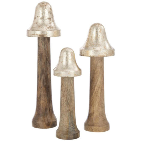 Dakota Fields Ensemble De 3 Champignons En Céramique 8/11/14 "Cassoria