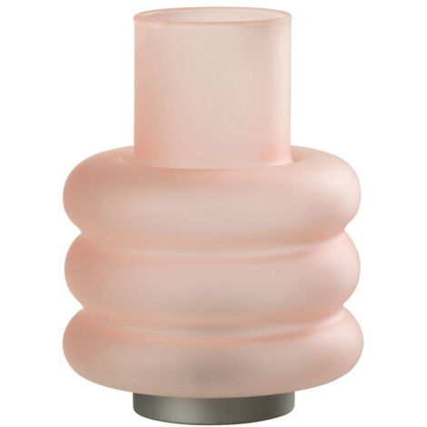 Lampe à Poser Led "Anneaux" 24cm Rose (1/3)