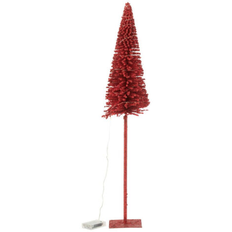 Statuette Déco à LED " Sapin" 78cm Rouge (1/5)