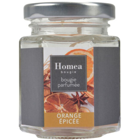 Bougie Verrine Parfumée "Essentiel II" 7cm Orange Epicée (1/3)