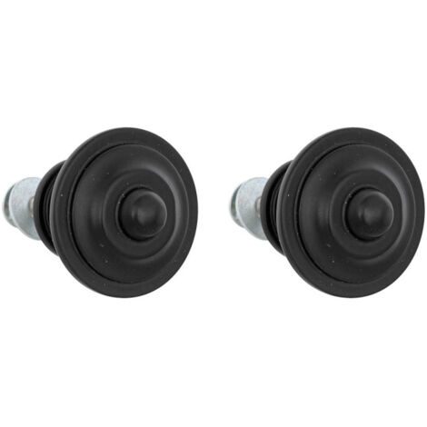 Lot de 2 Boutons de Meuble "Alana" 3cm Noir (1/2)