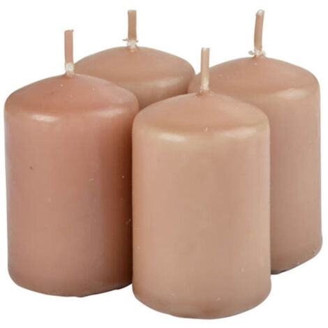 Lot de 4 Bougies Pilier "Essentiel II" 6cm Opium (1/3)