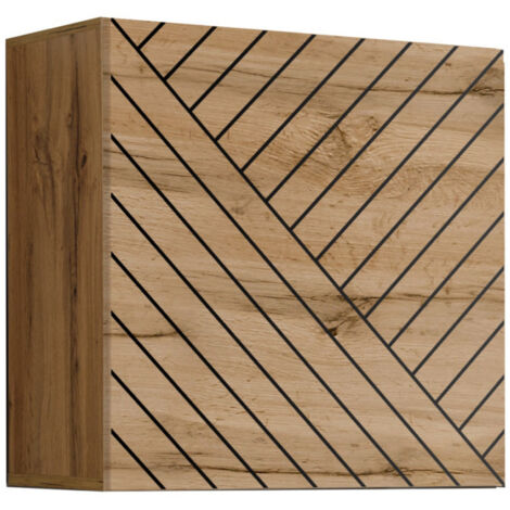 Bloc Mural Design "Switch Lamel" 60cm Naturel Rainuré (1/5)