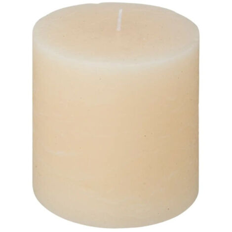 Bougie Cylindrique "Rustic" 10cm Ivoire (1/2)