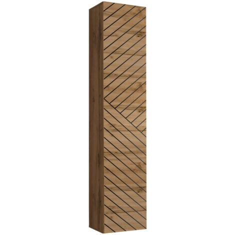 Bloc Mural Design "Switch Lamel" 180cm Naturel Rainuré (1/5)