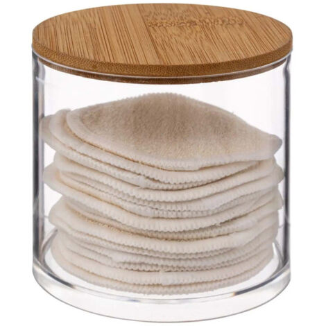 Boîte 14 Cotons Réutilisables "Beauty" 9cm Transparent (1/4)