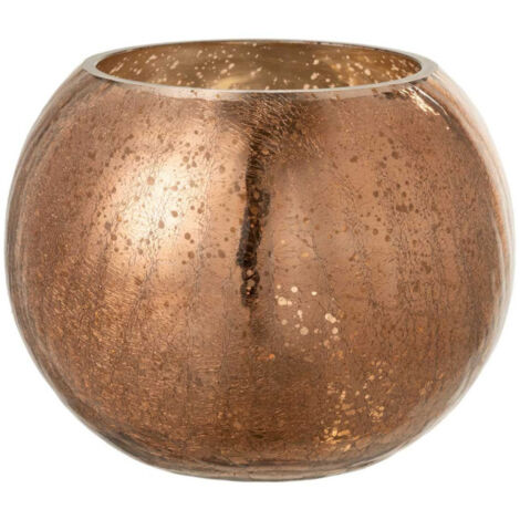Photophore Boule en Verre "Nacré" 20cm Marron (1/5)