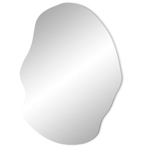 Miroir Mural Design "Oly" 50cm Argent (1/2)