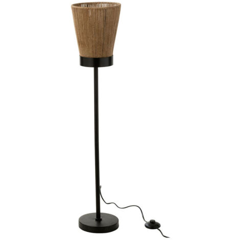 Lampadaire en Jute "Luna" 100cm Naturel (1/5)