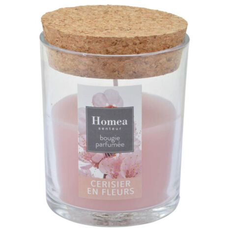 Bougie Verrine Parfumée "Essentiel II" 8cm Cerisier en Fleurs (1/3)