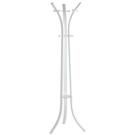 Porte-Manteau en Métal "Tilla" 174cm Blanc (1/4)