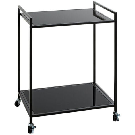 Desserte de Cuisine Design "Monano" 69cm Noir (1/5)