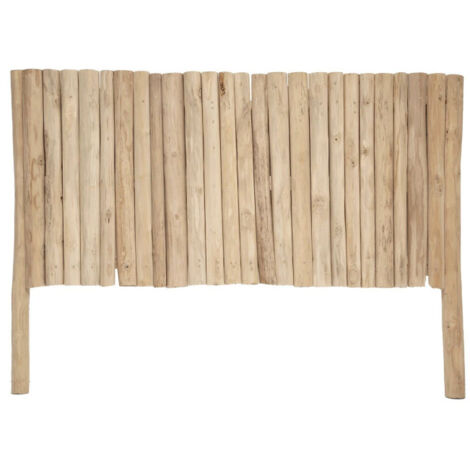 Atmosphera – Tête de lit en teck 160cm – Couleur beige – Dimensions L. 160 x l. 8 x H. 120 cm – Élégante et moderne pour chambre