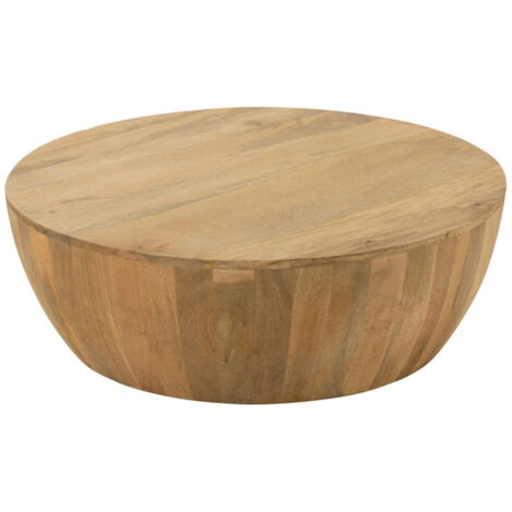 Table Basse en Bois "Camille" 88cm Naturel (1/4)