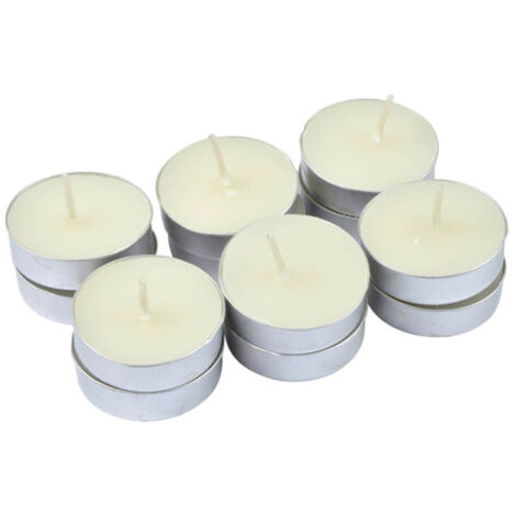 Lot de 12 Bougies Chauffe-Plat "Essentiel II" 3,5cm Jasmin (1/3)