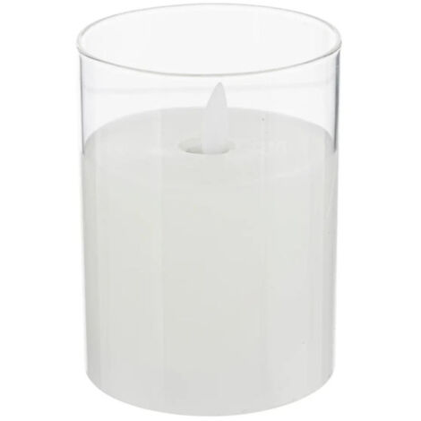 Bougie Déco LED "Sena" 10cm Blanc (1/3)
