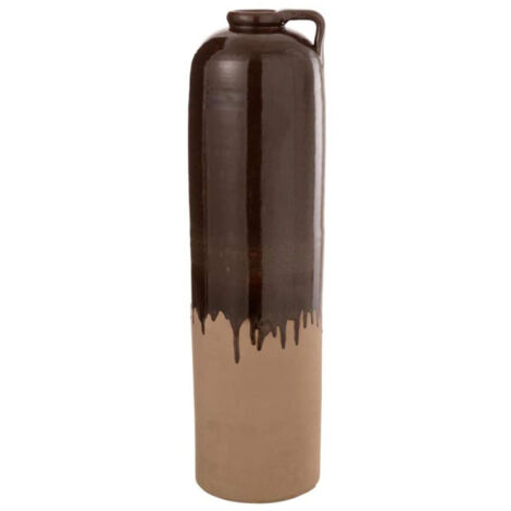 Vase Design en Céramique "Droplet" 68cm Marron (1/3)