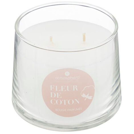 Bougie Parfumée en Verre "Izor" 300g Fleur de Coton (1/2)