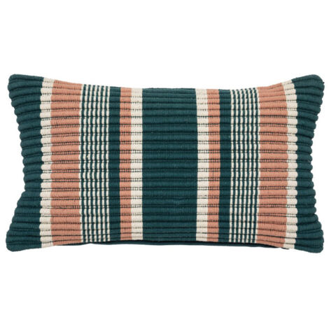 Coussin Côtelé "Léa" 30x50cm Multicolore (1/2)